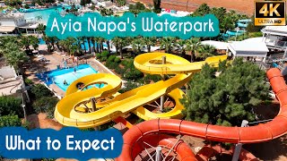 Waterpark Ayia Napa MustSee Features  Drone Review Cyprus [upl. by Skeie]