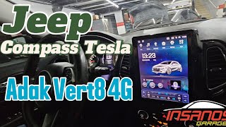 Jeep Compass Central Multimídia Adak Vert8 4G Tela Qled 97 IPS DSP GPS Carplay e Android Auto [upl. by Eirahcaz350]