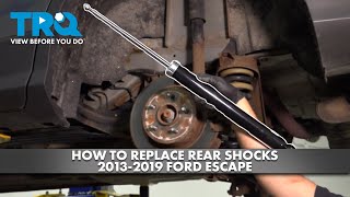 How to Replace Rear Shocks 20132019 Ford Escape [upl. by Mcconnell]