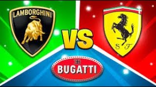 Lamborghini vs Bugatti Ultimate Supercar Showdown [upl. by Irac2]