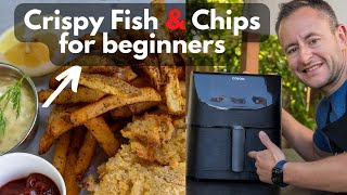 Fish and Chips in the Air Fryer Easy Recipe and tips to get the best fries and fish using air fryer [upl. by Neyuh852]