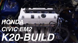 Civic EM2 K20 Swap EP 04  Radiator Fan amp Battery [upl. by Latrena]