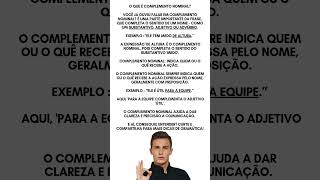 Complemento Nominal O Segredo da Clareza nas Frases que Você Nunca Notou shorts gramática ibfc [upl. by Tadich]