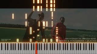 Zlatan  Sanjin and Youthman  Piano TutorialSynthesia [upl. by Lavine76]