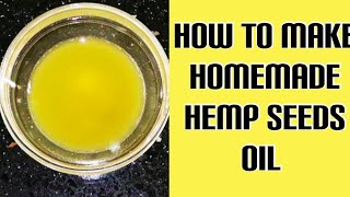 Hemp Seed Oil For Super Amazing Hair Growth Healthy Life amp Skin Care  Benefits of hemp seeds oil [upl. by Godding14]