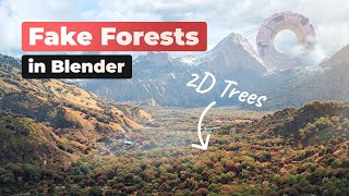 Fake Largescale Forests in Blender [upl. by Chessy]