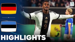 Germany vs Estonia  Highlights  U21 Euro Qualification 17112023 [upl. by Imre]