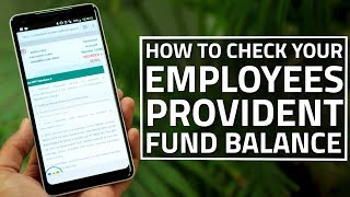 How to Check Your Employees Provident Fund Balance [upl. by Anifesoj]