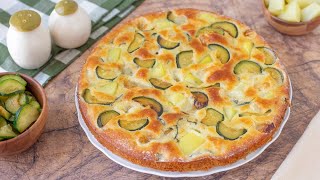 TORTA SOFFICE ZUCCHINE e PATATE  Ricetta senza glutine  Polvere di Riso [upl. by Linetta]