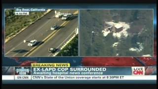 Christopher Dorner Manhunt Shootout Big Bear Lake California February 12 2013 4PM [upl. by Tybalt]