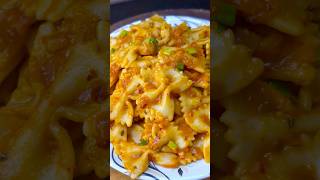 Indian style farfalle recipe cooking italianfood trending viralvideo shortsfeed shorts [upl. by Orfield]