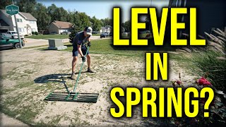 Can You LEVEL Your Lawn In The Spring [upl. by Samaj]