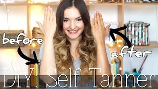 DIY SELF TANNER  Easy Beautiful Tan All natural Only 2 Ingredients [upl. by Arahsal154]