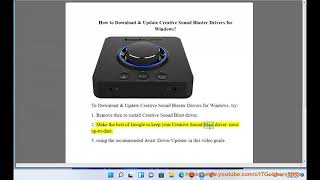 Download amp Update Creative Sound Blaster Drivers for Windows 1110 [upl. by Htesil951]