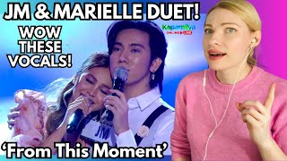 Vocal Coach Reacts Marielle Montellano amp JM Dela Cerna  From This Moment In Depth Analysis [upl. by Ylahtan]