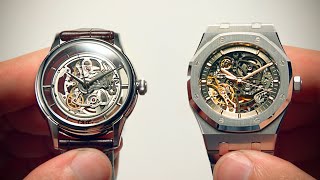 Can You Tell The Difference Cheap vs Expensive Skeleton Watches  Watchfinder amp Co [upl. by Garik]