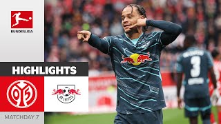 Xavi Strikes Early On  1 FSV Mainz 05  RB Leipzig 02  Highlights  MD 7 – Bundesliga 202425 [upl. by Anneg504]