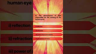 Previous Year Questions of Human Eye shorts reels viral physicsbydikshakamboj physics [upl. by Perusse]