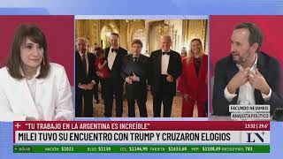 En MaraLago Milei habló frente a Donald Trump y Elon Musk [upl. by Whitaker]