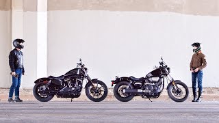 2017 HarleyDavidson Sportster Iron 883 Vs Yamaha Star Bolt [upl. by Lundin722]