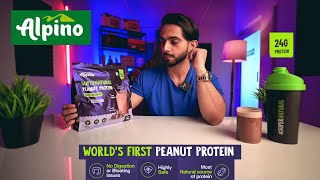 Alpino Supernatural Peanut Protein Powder Review  Best Protein In India  24g Protein  100 Vegan [upl. by Hudnut]