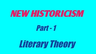 New Historicism Explained In Malayalam Part 1 Literary Theory Fifth semester calicut University [upl. by Nelle]