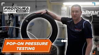 Davanti Tyres  Pop on pressure test with Protoura Sport DSP Runflat [upl. by Attenrad]