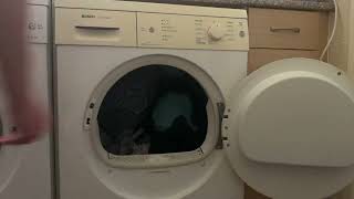 Bosch WTE84107Gb01 condenser tumble dryer review and demonstration [upl. by Mossberg]