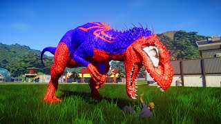 Great Dinosaur Super Power Fighting TRex vs Spinosaurus amp Tarbosaurus Jurassic world evolution [upl. by Noraf]