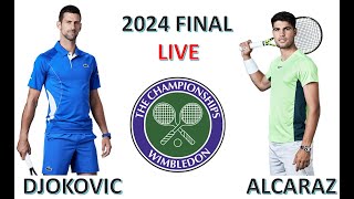 Carlos Alcaraz vs Novak Djokovic  Wimbledon 2024 Final  LIVE [upl. by Starla]