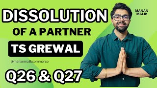 CLASS 12  DISSOLUTION  Q26 amp Q27  Chapter 7  TS Grewal Solutions  2024 [upl. by Hselin]