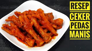 Resep Cara Membuat Ceker Ayam Kecap Pedas Manis Dijamin Ketagihan [upl. by Delcina]