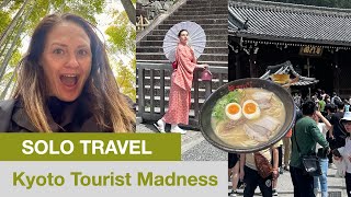 Travel Madness in Kyoto Top Things to Do Amid Tourist Rush  5Star Michelin Ramen  Travel Vlog [upl. by Haelhsa]