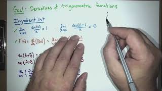 Derivatives of trigonometric functions Calc 1 Lecture 10 Fall 24 [upl. by Akeryt]