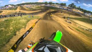 GoPro HD Ryan Villopoto Full Moto 2  Muddy Creek Lucas Oil Pro Motocross Championship 2013 [upl. by Rizika]