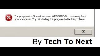 How to solve quotwmvcore dll missing server 2008 or 2012 r2quot [upl. by Mcmaster]