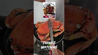 Dungeness Crab with Garlic Butter Creole Dipping Sauce crab seafood trending shorts viral fyp [upl. by Burrton898]