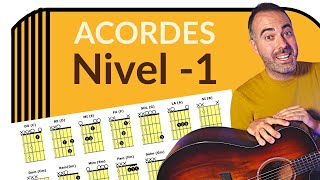 ACORDES FÁCILES de Guitarra para PRINCIPIANTES 1ª Tabla 👍 DESDE CERO [upl. by Venus]