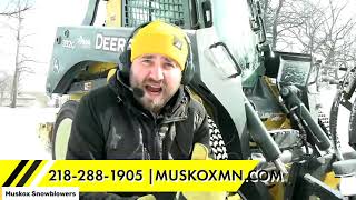 MUSKOX LIVE DEMO  2278 Bidirectional Snow Blower [upl. by Bunny63]