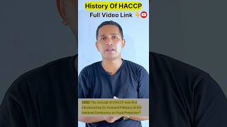 History Of HACCP HACCP History haccphistory haccp인증 haccpfoodsaftey ramchef shorts cheftips [upl. by Bresee]