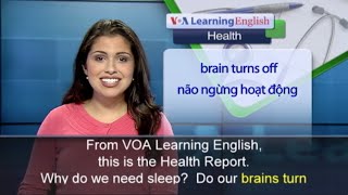 Phát âm chuẩn cùng VOA  Anh ngữ đặc biệt Sleep Brain VOA [upl. by Gaiser304]