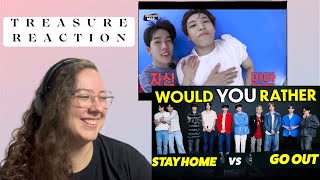 TREASURE Treasure Map EP28 ✨  TREASURE Plays Would You Rather REACTION [upl. by Melar942]