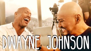 Dwayne THE ROCK Johnson SUMPAH NIH ORG GEDE BGT Interview Hongkong Skyscraper [upl. by Inavoig]