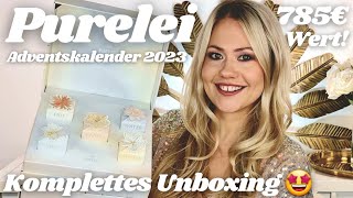 OMG 😍 PURELEI Adventskalender 2023 in Silber  Unboxing amp Verlosung [upl. by Meerek]