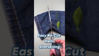 Easy NoCut Hem Shortening Keep the Original Cuff Look [upl. by Mather]