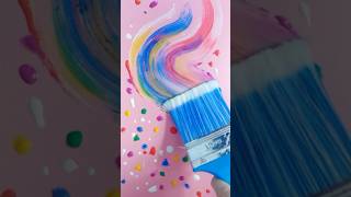 Rainbows and Colours with Paints paint colour rainbow brush share podcast love [upl. by Aicnom26]