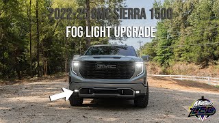 20222025 GMC Sierra 1500 Fog Light upgrade Product overview and Install [upl. by Drofla]