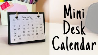 Mini Desk Calendar DIY  simple and easy [upl. by Millan]