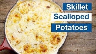 Skillet Scalloped Potatoes Recipe [upl. by Gabor404]