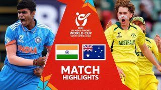 India vs Australia  Final Match Highlights  U19 CWC 2024 [upl. by Rae]